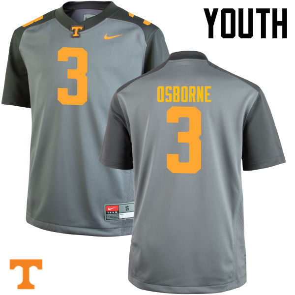 Youth #3 Marquill Osborne Tennessee Volunteers College Football Jerseys-Gray